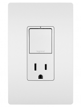 Legrand Radiant RCD38TRW - radiant® Single Pole/3-Way Switch with 15A Tamper-Resistant Outlet, White