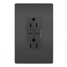 Legrand Radiant R26USBCC6BK - radiant? 15A Tamper-Resistant Ultra-Fast USB Type C/C Outlet, Black (10 pack)