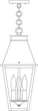 Arroyo Craftsman CRH-8CLR-AB - 8" croydon pendant