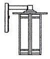 Arroyo Craftsman ETB-9GW-AB - 9" etoile wall mount