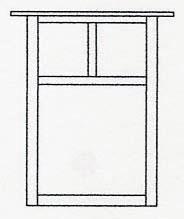 Arroyo Craftsman MW-15ECR-BZ - 15" mission flush wall mount without overlay (empty)