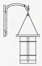 Arroyo Craftsman VB-11GW-AB - 11" valencia wall mount