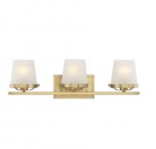 Lighting One US L8-5250-3-322 - Klein 3-Light Bathroom Vanity Light in Warm Brass