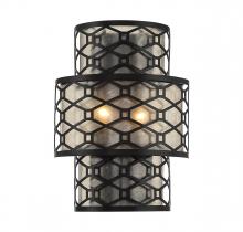 Lighting One US V6-L9-6102-2-89 - Mannheim 2-Light Wall Sconce in Matte Black