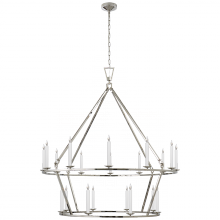 Visual Comfort & Co. Signature Collection RL CHC 5199PN - Darlana Extra Large Two-Tier Chandelier