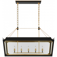 Visual Comfort & Co. Signature Collection RL JN 5023MBK/G-CG - Caddo Medium Linear Lantern