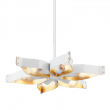 Mitzi by Hudson Valley Lighting H658806-SWH/GL - Nala Chandelier