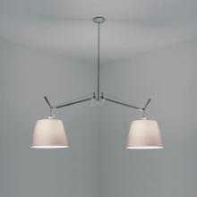 Artemide TOL1002 - TOLOMEO DBL. SHADE SUSP. W/12" DIFF PARCHMENT INC 2X150W