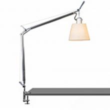 Artemide TLS0002 - TOLOMEO WITH SHADE INC 75W E26 ALUM/PARCHMENT W/CLAMP