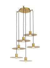 Visual Comfort & Co. Modern Collection 700TRSPEVS6RNB-LED930 - Eaves 6 Light Chandelier