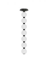 Visual Comfort & Co. Modern Collection SLPD22627BZR - Sean Lavin Perle 1-light dimmable LED pendant with dark bronze finish and glass shade