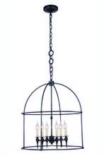 Elegant 1491D24BZ - Bavaria 6 light Bronze Pendant