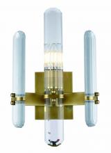 Elegant 1530W10BB/RC - Lincoln 1 Light Burnished Brass Wall Sconce Clear Royal Cut Crystal