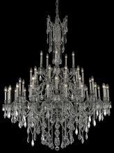 Elegant 9245G54PW/RC - Rosalia 45 Light Pewter Chandelier Clear Royal Cut Crystal