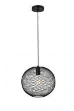 Elegant LD2250BK - Keller 1 Light Black Pendant