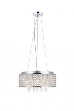 Elegant V2914D16C/RC - Amelie 6 Light Chrome Pendant Clear Royal Cut Crystal