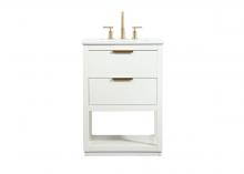 Elegant VF19224WH - 24 Inch Single Bathroom Vanity in White