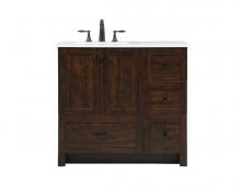 Elegant VF2836EX - 36 Inch Single Bathroom Vanity in Expresso