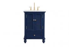 Elegant VF30524BL - 24 Inch Single Bathroom Vanity in Blue