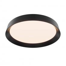 Dals CFH12-CC-BK - Aurora 12in Dual-Light Dimmable LED Flush Mount, 5CCT - Black