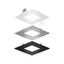 Dals SPN4SQ-CC-V-3T - Recessed square panel light with included trims - universal 120V-347V, 0-10V dimming