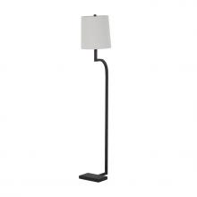 Littman Bros Lighting Items SCH-165050 - Gabby - Howard Floor Lamp, 1-Light, Rusty Black, White Shade, 52.75"H SCH-165050