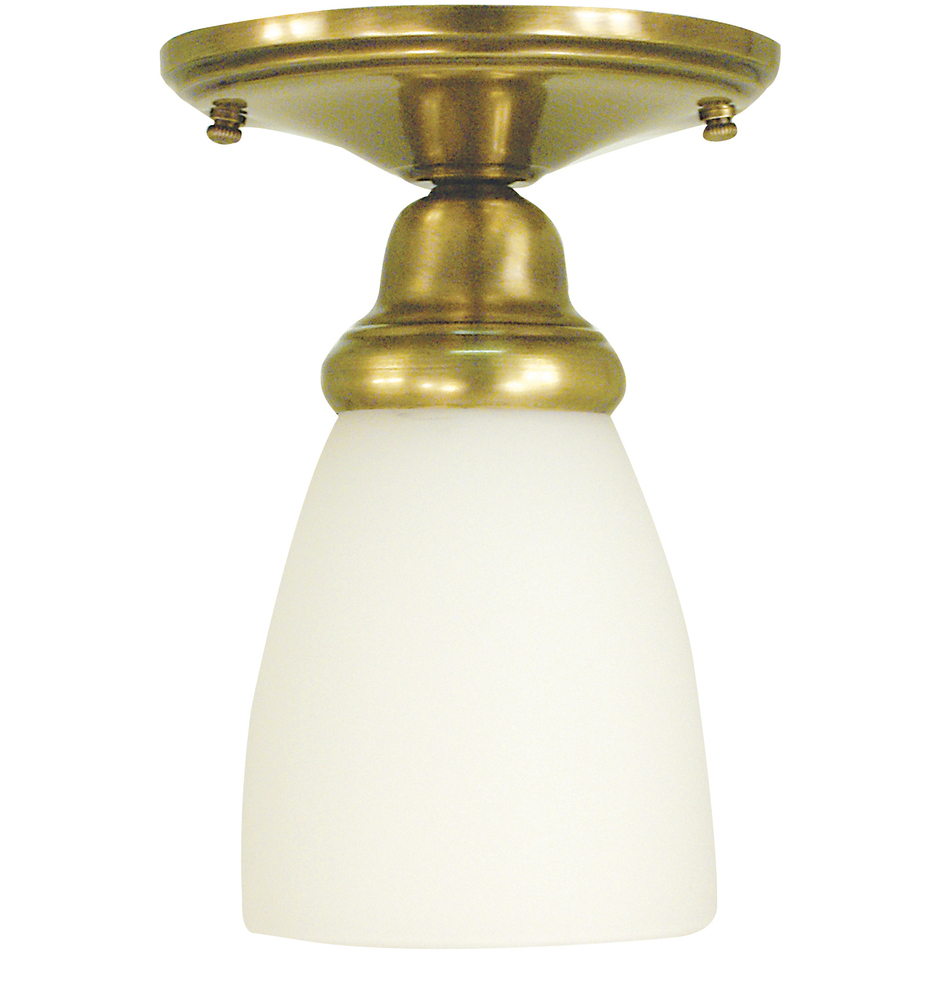 1-Light Polished Nickel Taylor Flush / Semi-Flush Mount