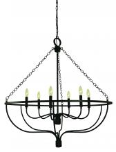 Framburg 5686 BR - 6-Light Brushed Brass West Town Dining Chandelier