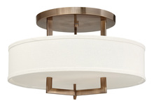 Hinkley 3201BR - Hinkley Lighting Hampton Series 3201BR Semi-Flush (Incandescent or LED)