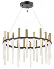 Fredrick Ramond FR30706BLK - Medium LED Single Tier Chandelier