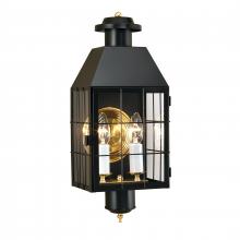 ELK Home 1093-BL-CL - American Heritage 21.75&#39;&#39; High 2-Light Outdoor Sconce - Black