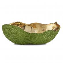 Currey 1200-0600 - Jackfruit Oval Green Bowl