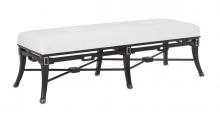 Currey 7000-0491 - Scarlett Black Muslin Bench