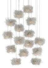 Currey 9000-0698 - Birds Nest 15-Light Round Multi-Drop Pendant