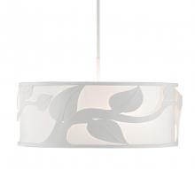 Currey 9000-0794 - Plumeria White Drum Chandelier