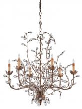 Currey 9882 - Crystal Bud Medium Gold Chandelier