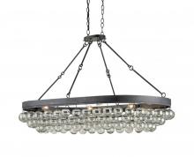 Currey 9888 - Balthazar Glass Oval Chandelier