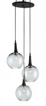 Currey 9969 - Beckett Glass Trio Pendant