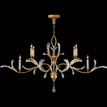 Fine Art Handcrafted Lighting 761840ST - Beveled Arcs 74" Oblong Chandelier